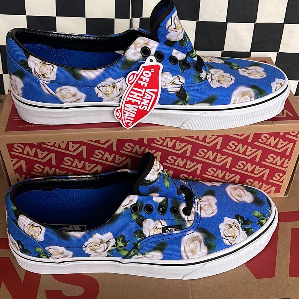 Vans Men’s Era Romantic Floral Lapis Blue sneakers - Picture 2 of 16